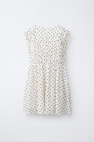 POLKA DOT DRESS - Black / White by Zara - Image 1