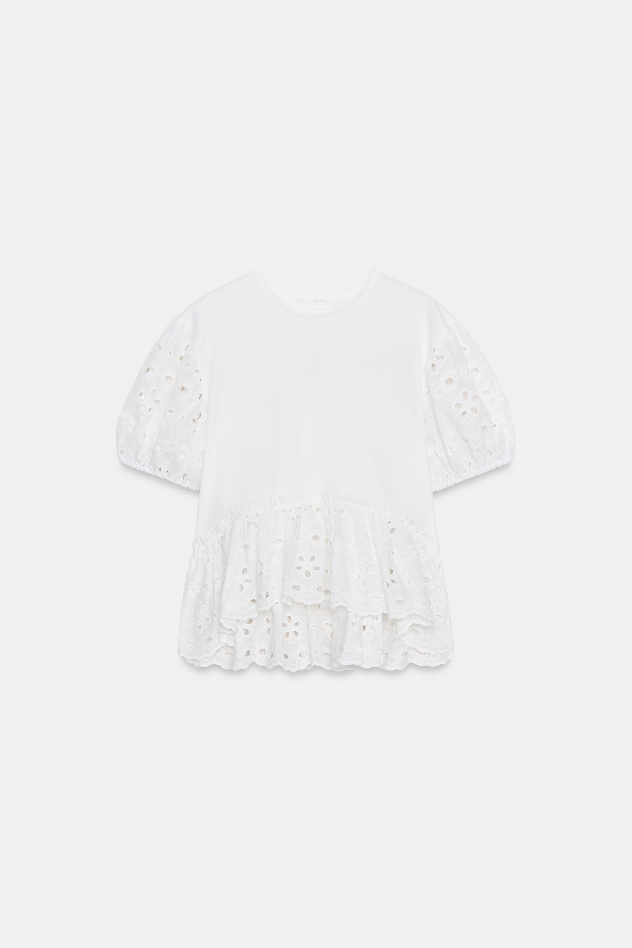 T-SHIRT MANCHES COURTES BRODERIES