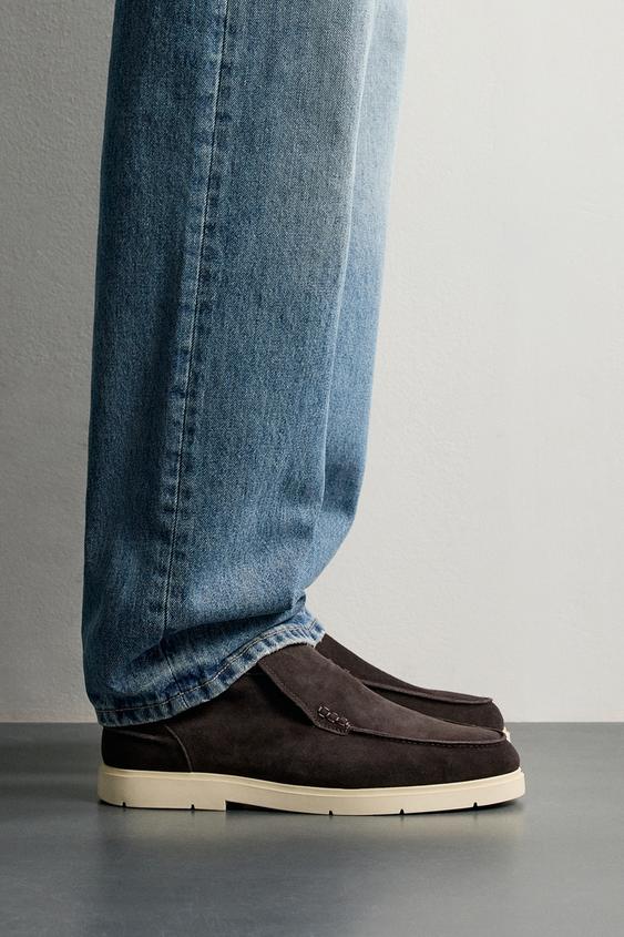 Мужские ботинки Zara Casual Leather, цвет: Коричневый