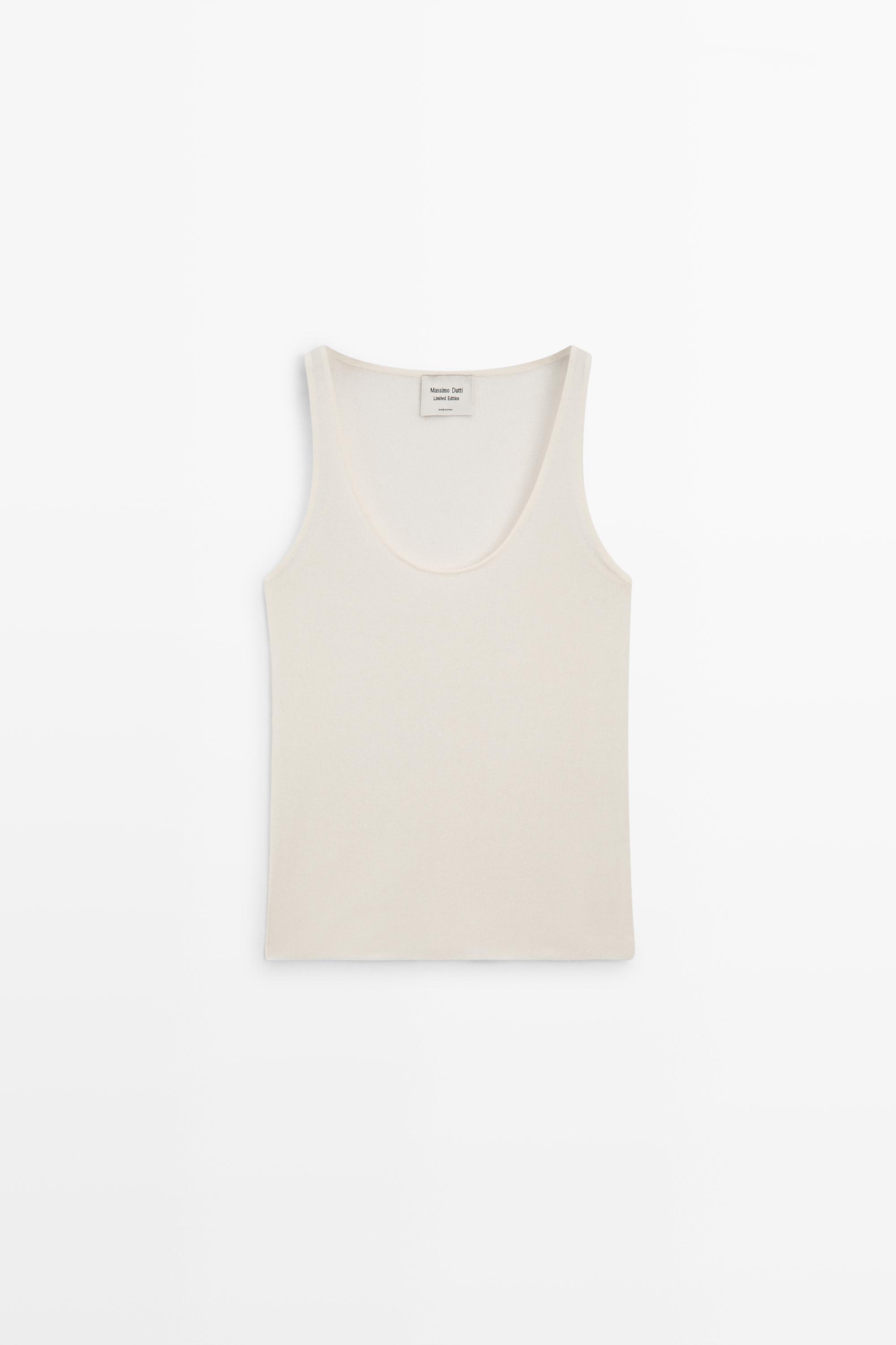 Semi-sheer strappy silk blend top - LIMITED EDITION