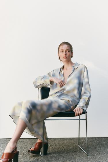 CHEMISE SATINÉE TIE & DYE - Multicolore de Zara - Image 2