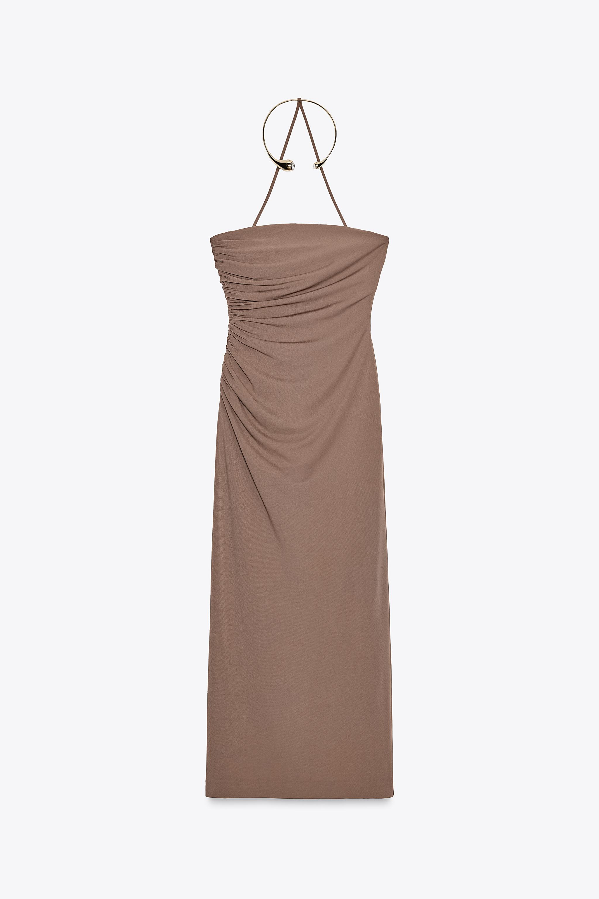 ZARA ジュエリーカラー ミディワンピース 4772/339 ZARA サテン ミディワンピース 4772/333 (ZARA/ワンピース) 4772