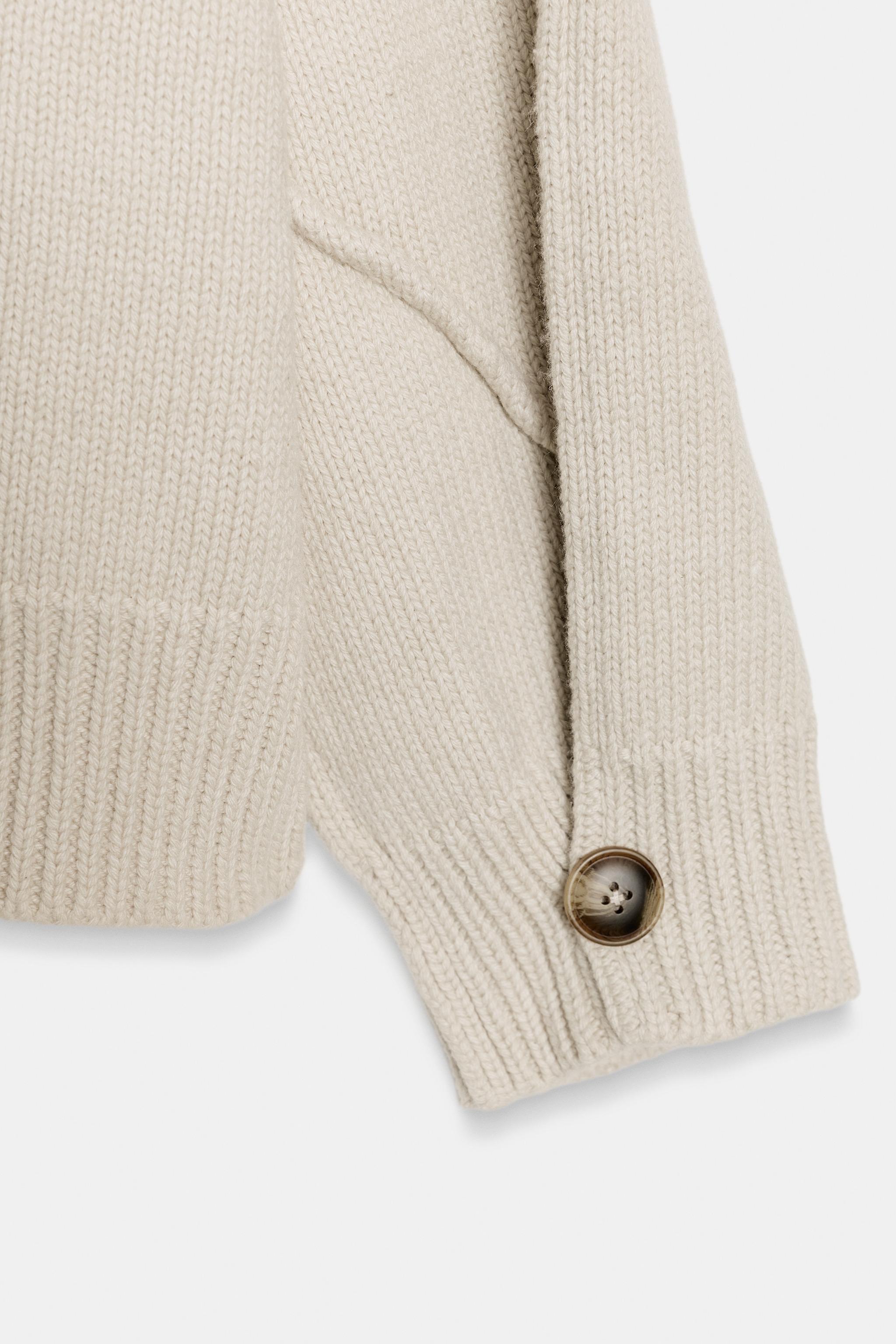 ステッチニットセーター - ストーン | ZARA Japan / 日本