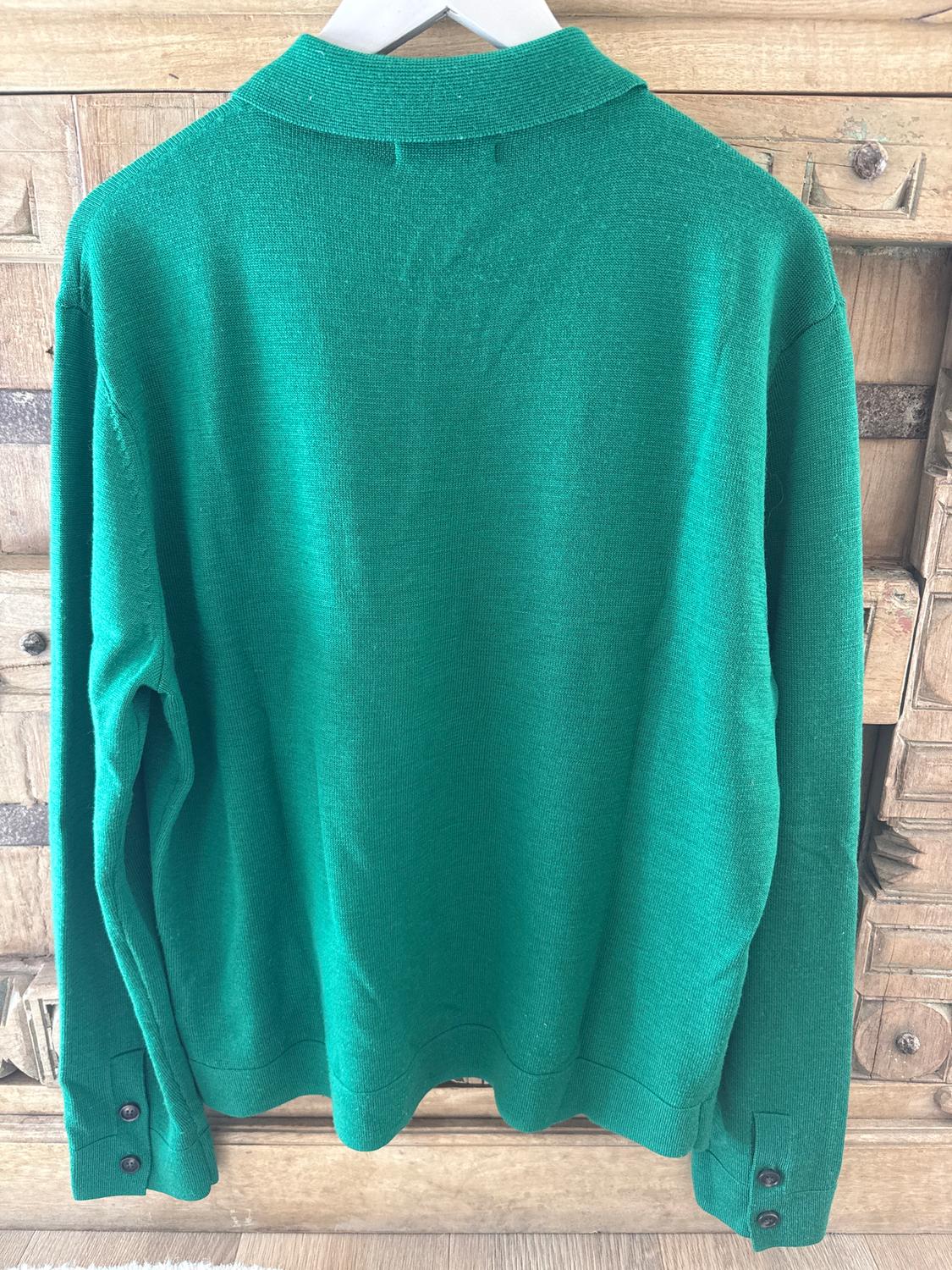 WOOL KNIT POLO SHIRT - Image 3