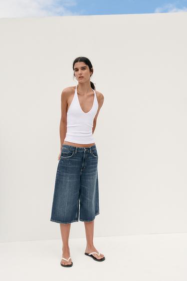 HALTER TOP WITH STRAP DETAIL - White by Zara - Image 0