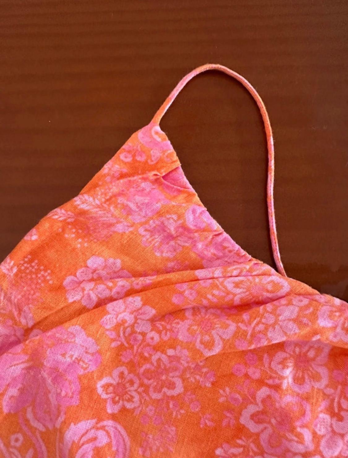 LINEN BLEND CROP TOP - Image 2