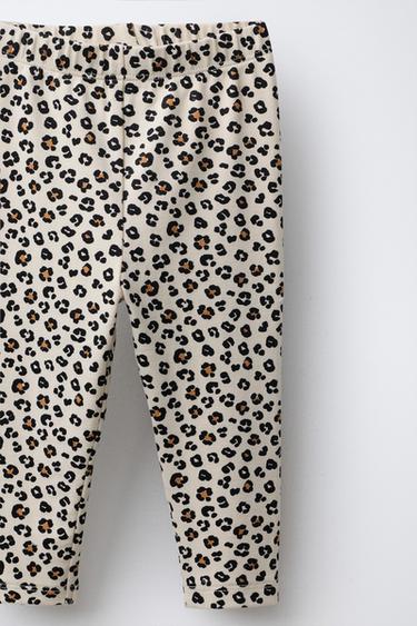 ANIMAL PRINT SWEATSHIRT AND LEGGINGS SET - Ecru by Zara - Image 3