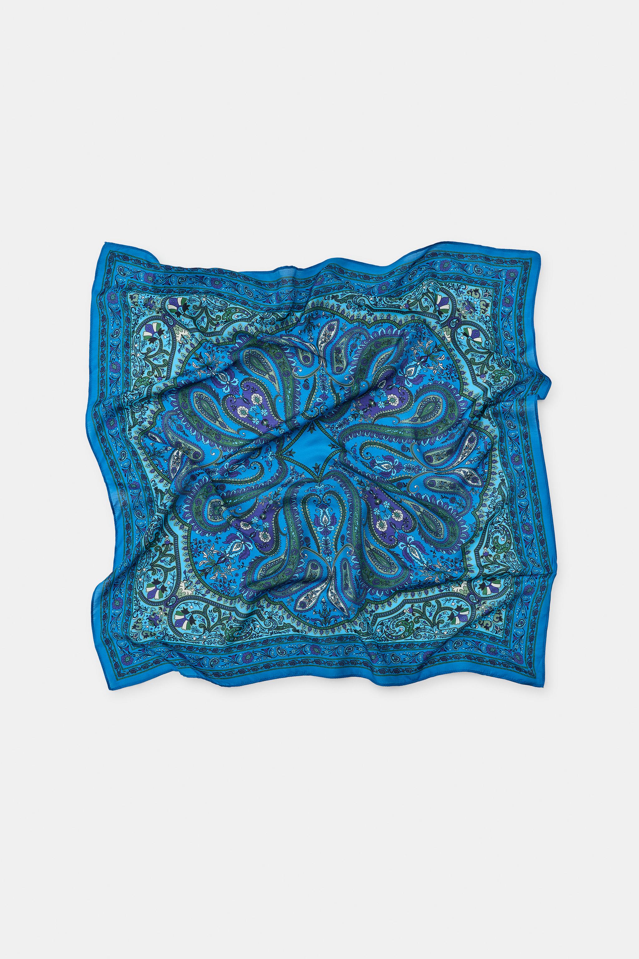 FOULARD BANDANA MODAL ET SOIE À IMPRIMÉ CACHEMIRE