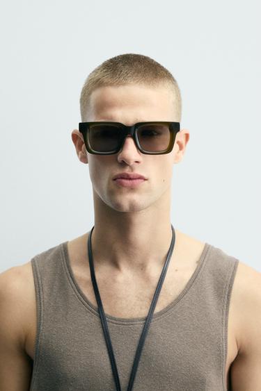 SQUARE SUNGLASSES - Green by Zara - Image 0