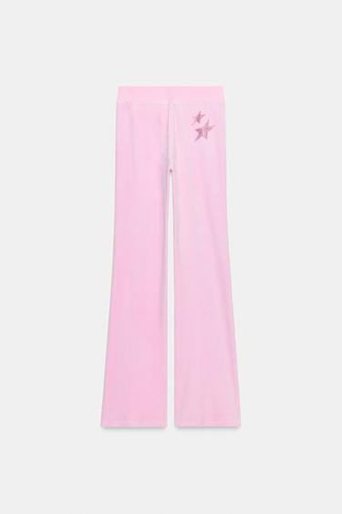PANTALON VELOURS - Rose de Zara - Image 5
