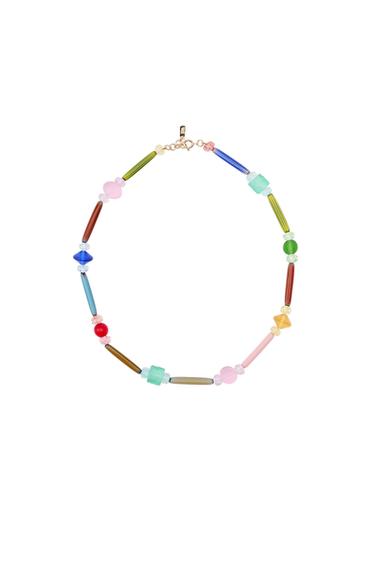 COLLIER EN RÉSINE ET PIÈCES COMBINÉES - Multicolore de Zara
