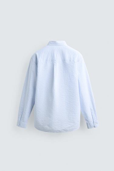 CHEMISE REGULAR FIT À RAYURES - rayures de Zara - Image 7