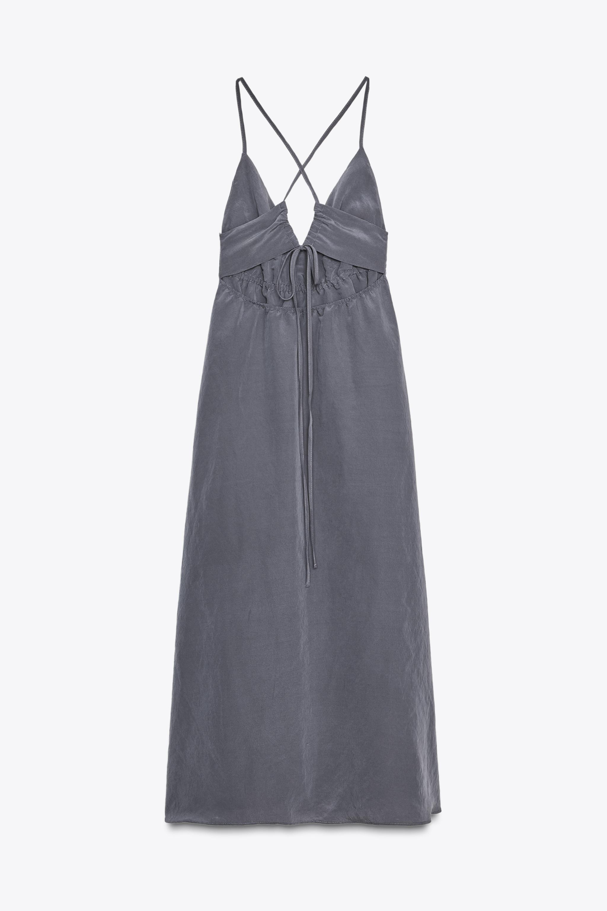 フルイドミディ丈ワンピース - イエロー | ZARA Japan / 日本