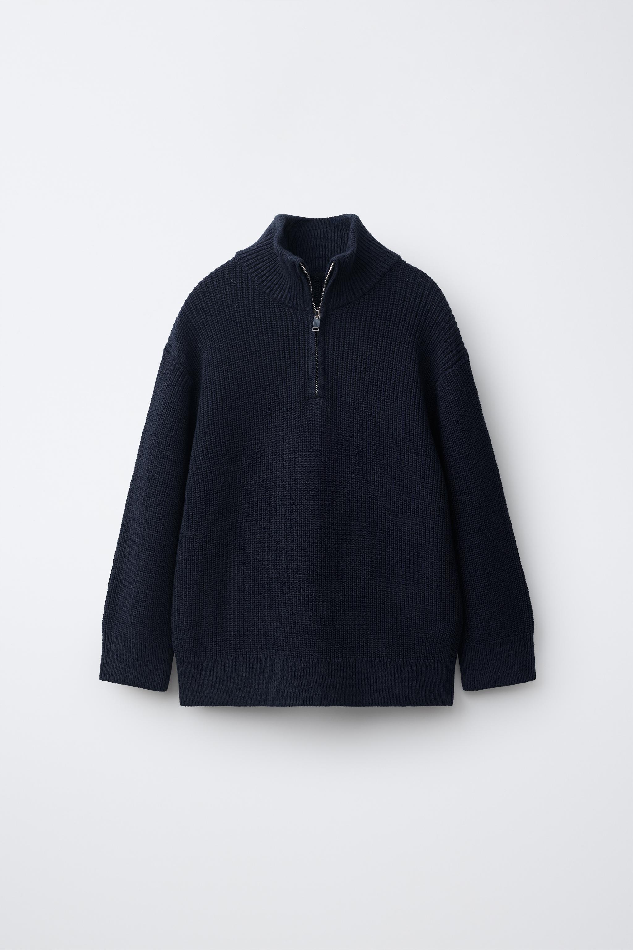 KNIT ZIP-UP JUMPER