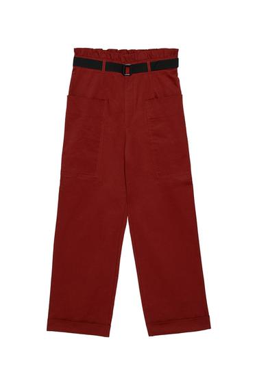 TROUSERS WITH POCKETS AND BELT