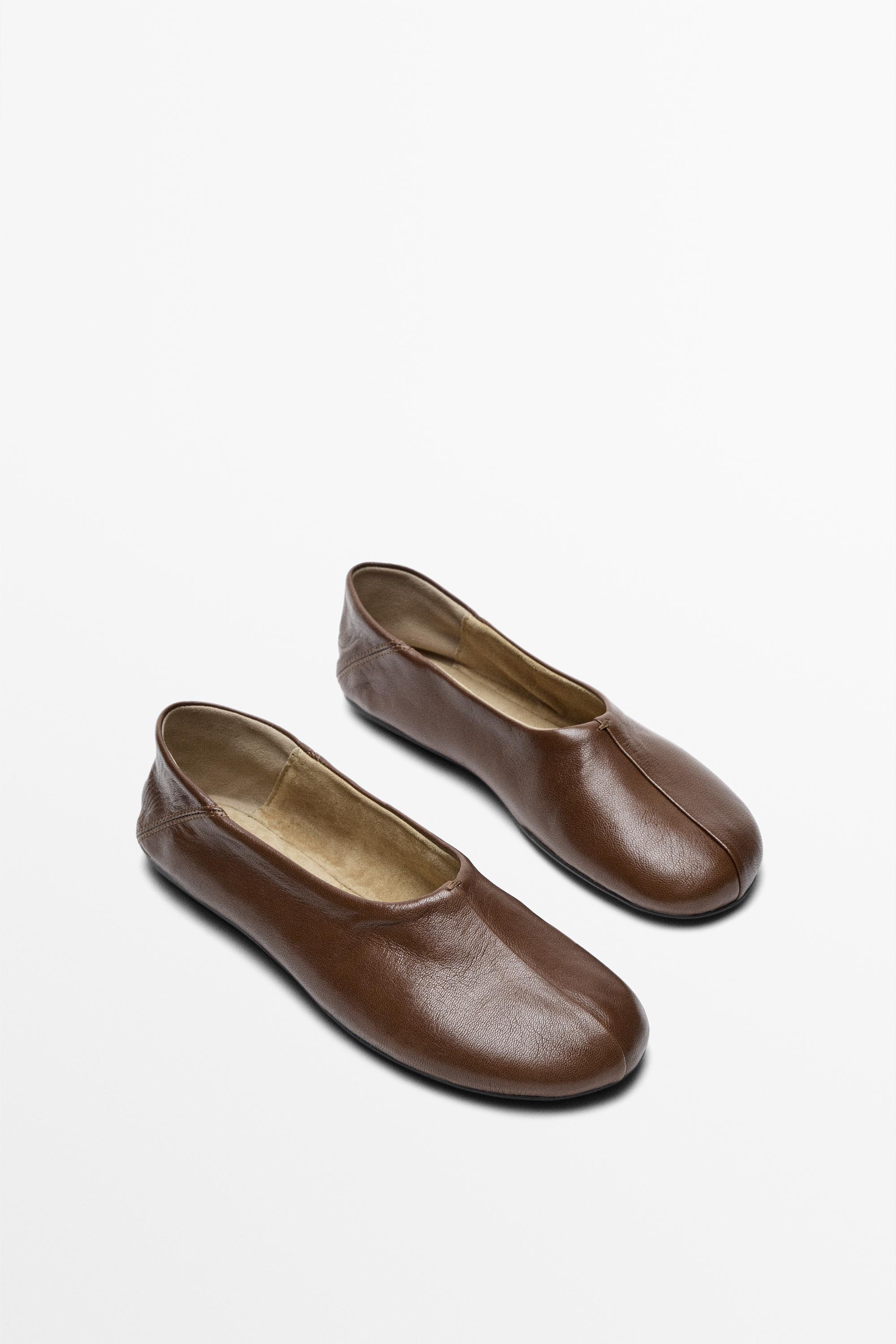 Soft leather ballet flat