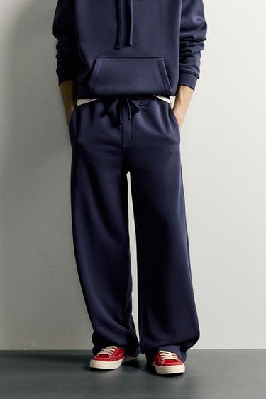 BASIC LOOSE-FIT SWEATPANTS — Navy blue 2