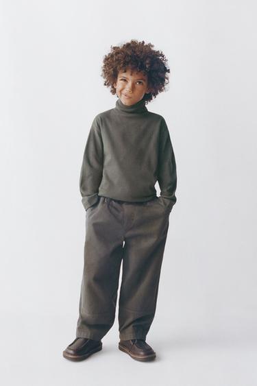 TURTLENECK T-SHIRT - Dark green by Zara