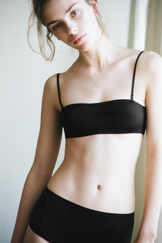 Бра-бандо Polyamide — Zara, цвет: Чёрный