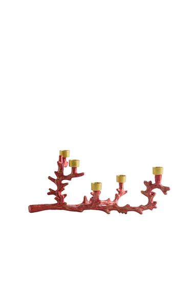 Zara METAL CORAL CANDLESTICK | MARISA BERENSON - Coral