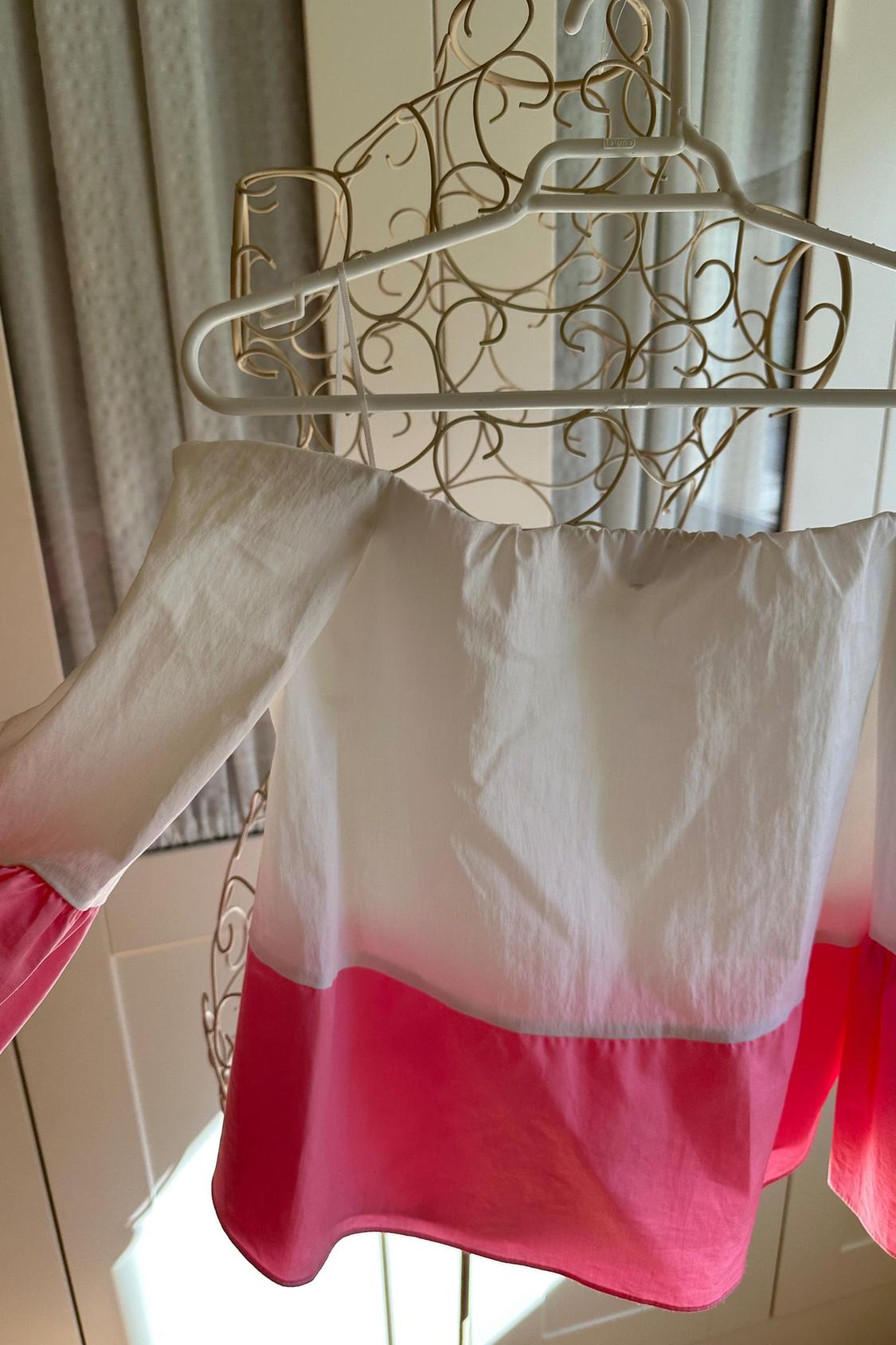 TWO-TONE TOP WITH EXPOSED SHOULDERS - Image 2