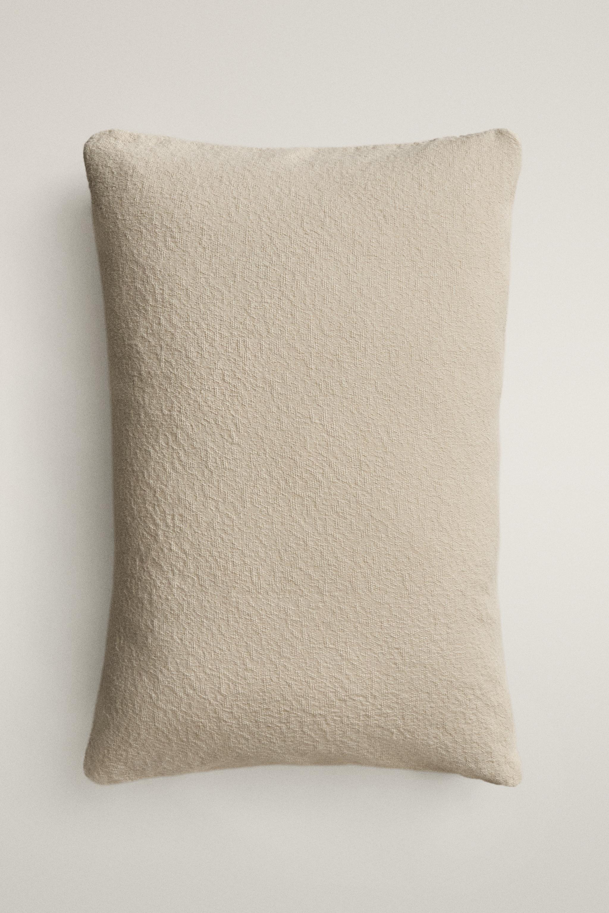 JACQUARD COTTON THROW PILLOW COVER