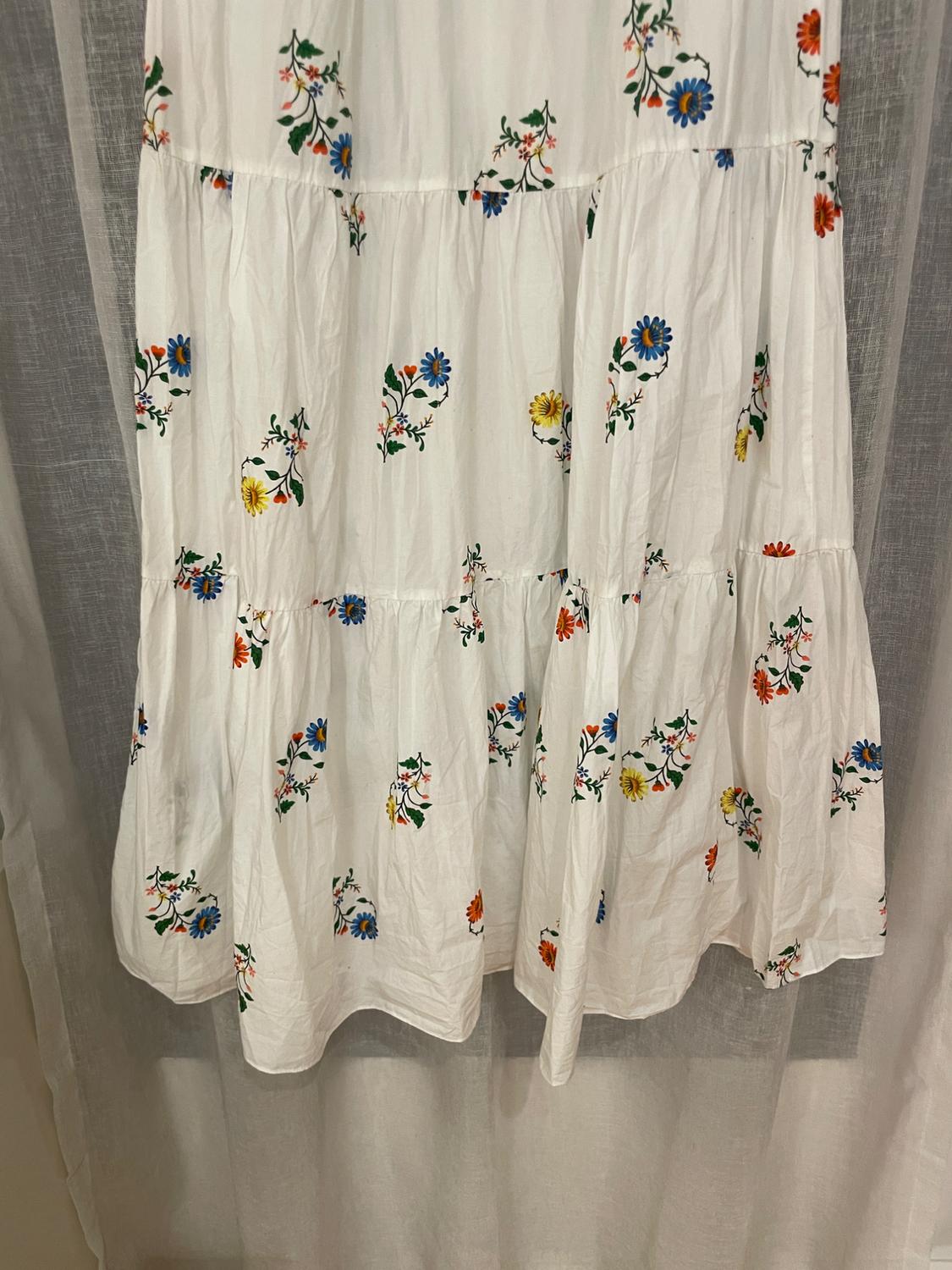 EMBROIDERED MIDI DRESS - Image 3