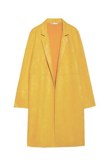 FAUX SUEDE COAT