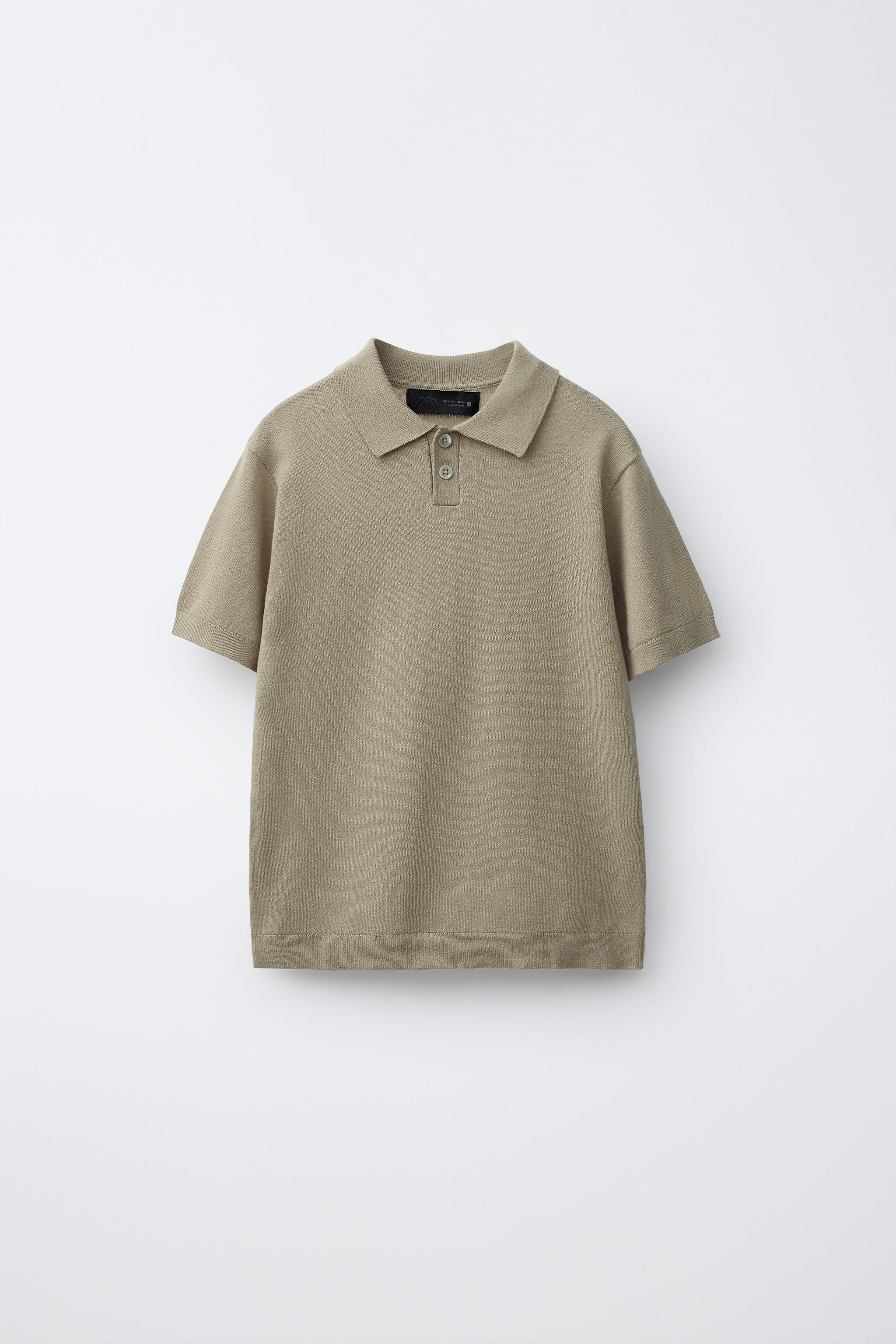 COTTON LINEN BLEND POLO SHIRT