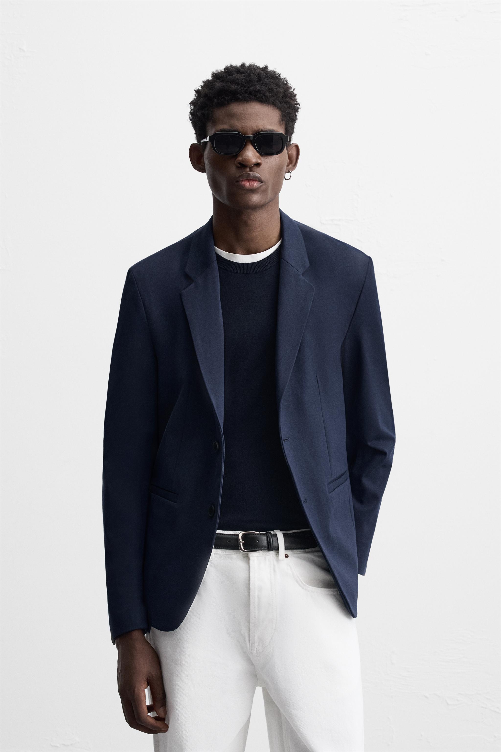 Zara Americana Blazer Negro Hombre Zara BLAZER SMOKING LIMITED