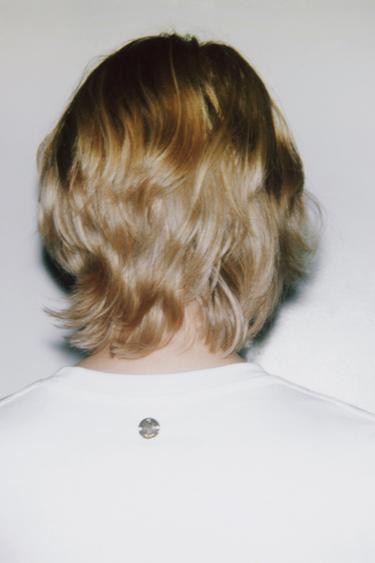 LABEL SHORT SLEEVE T-SHIRT - White by Zara - Image 2