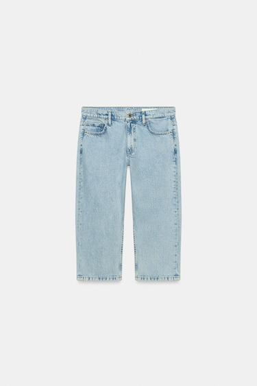 JEANS ZW COLLECTION CAPRI TIRO MEDIO - Azul de Zara - Imagen 0