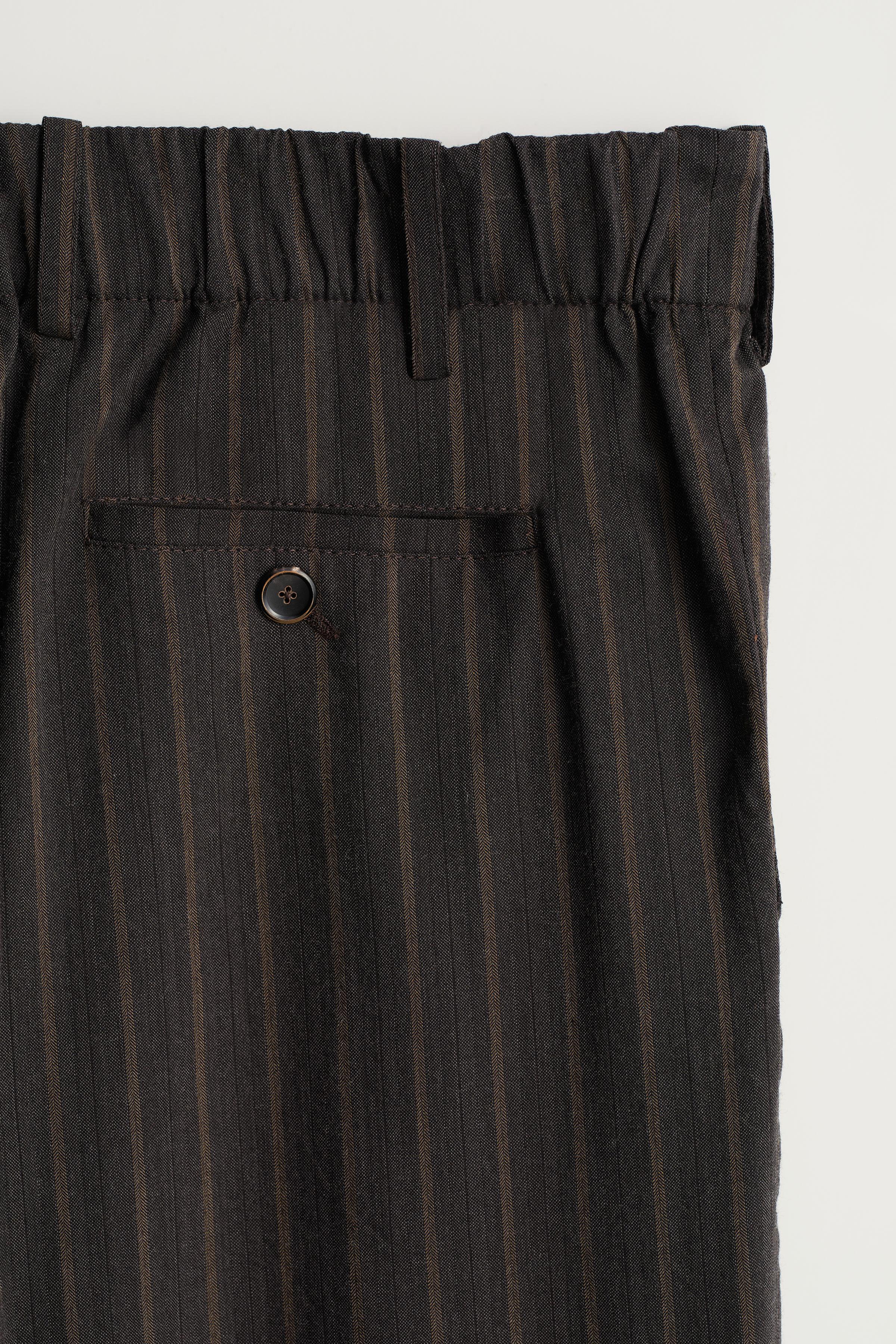 STRIPED RELAXED FIT PANTS
