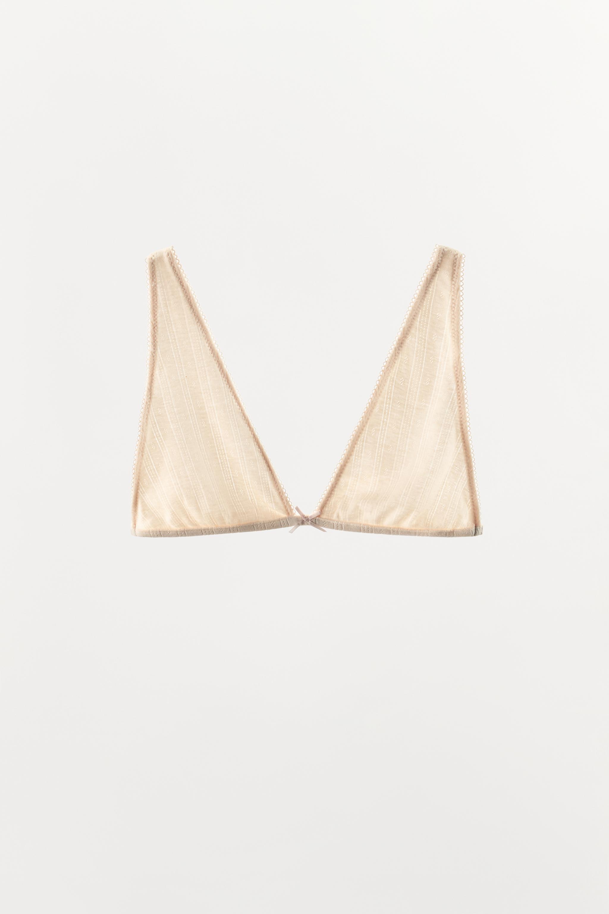 Бра, треугольные чашки, ажурная вязка — Zara — фото 6