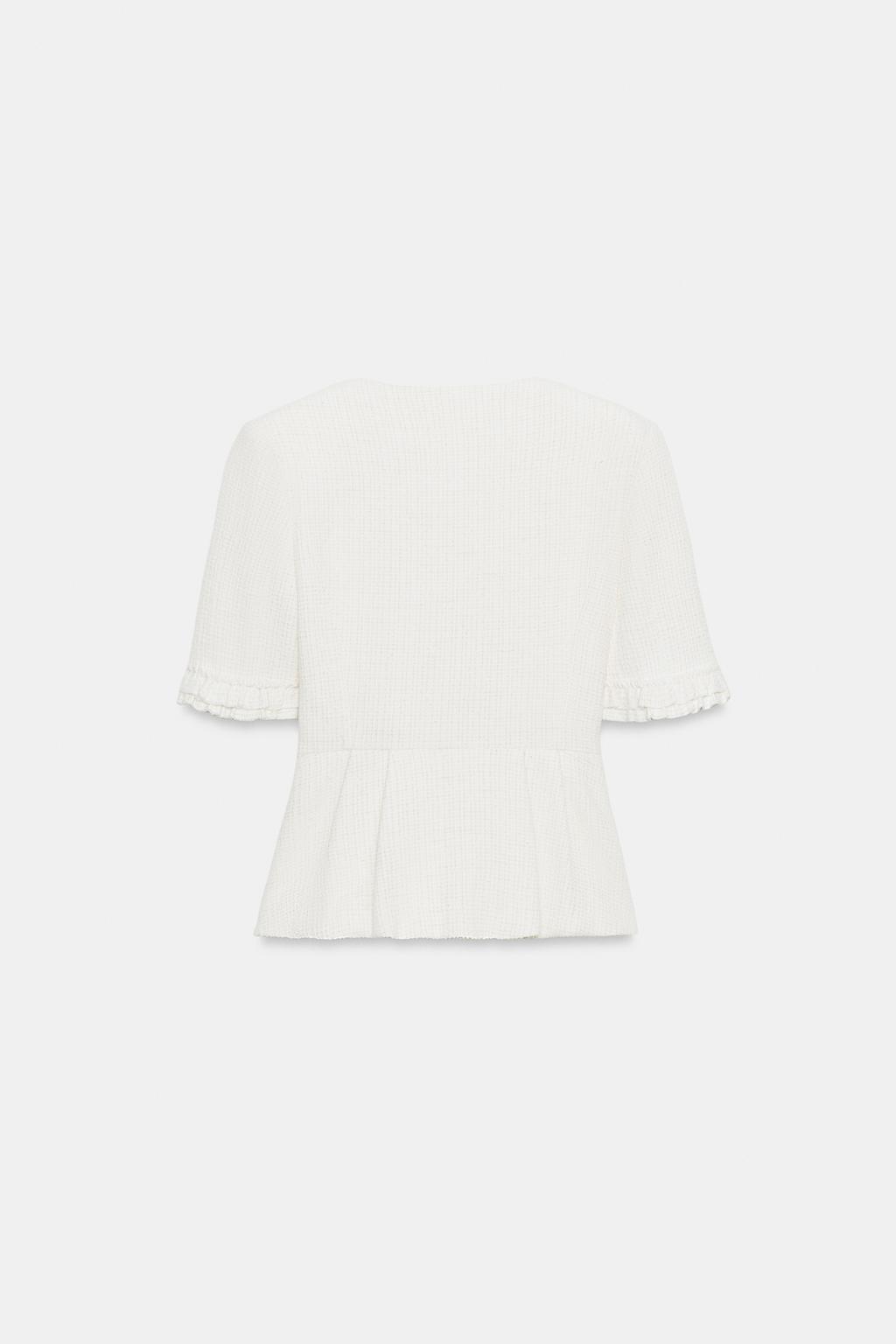 RUFFLED PEPLUM BLAZER - image 2