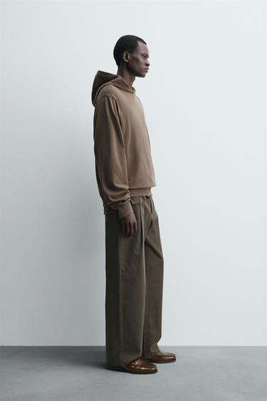 WASHED HOODIE - Brown by Zara - Image 3