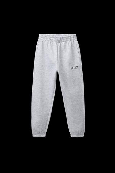 JOGGINGHOSE MIT TEXT - Grau meliert von Zara - Bild 0
