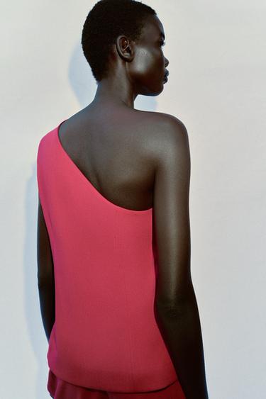 ASYMMETRIC WAISTCOAT - Fuchsia by Zara - Image 3