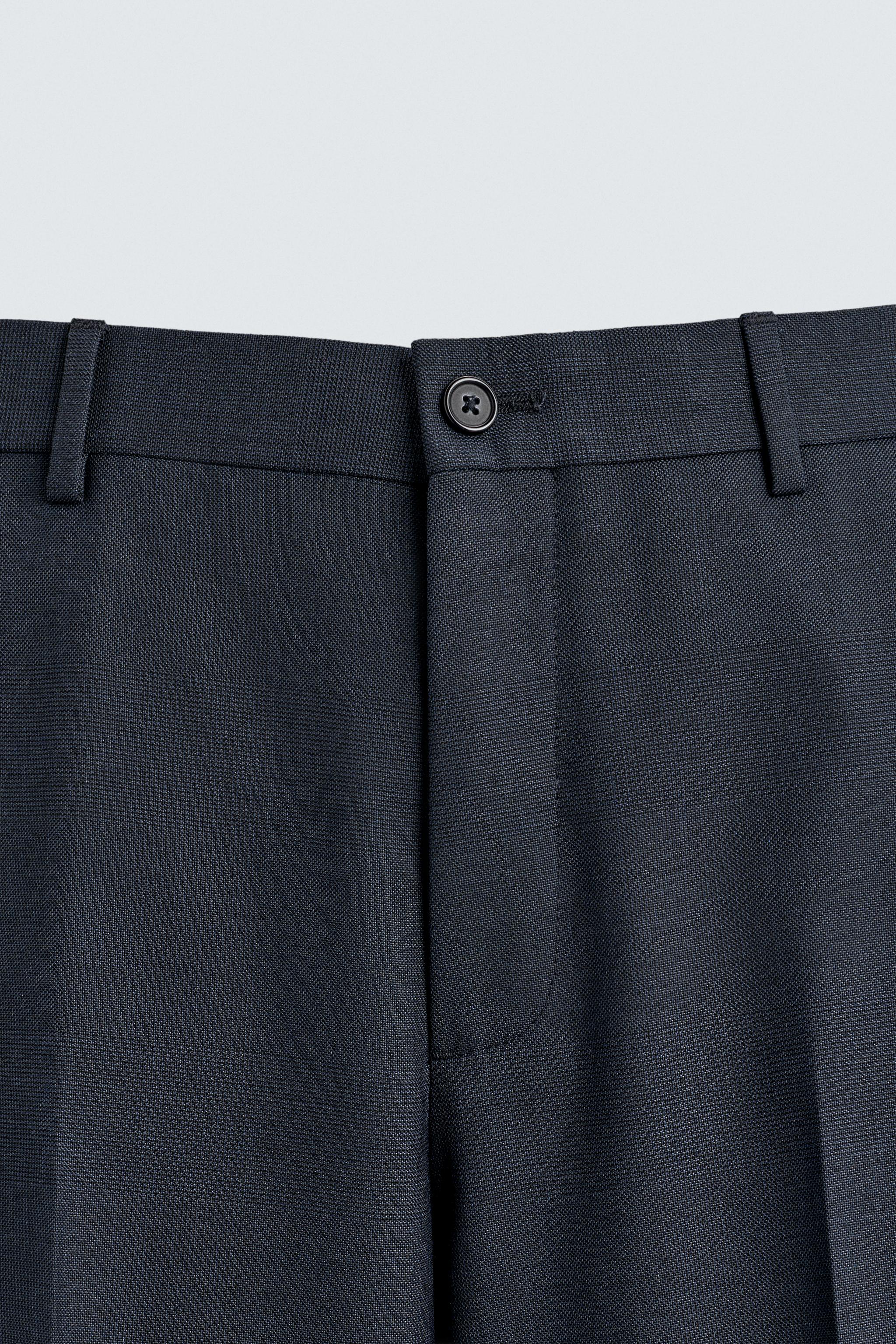 PLAID SUIT PANTS