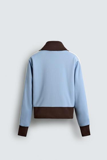 CONTRAST JOGGER JACKET HARRY LAMBERT FOR ZARA X DISNEY - Sky blue by Zara - Image 8