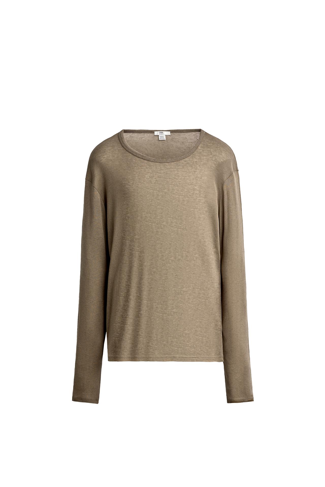 LYOCELL AND WOOL RELAXED FIT T-SHIRT