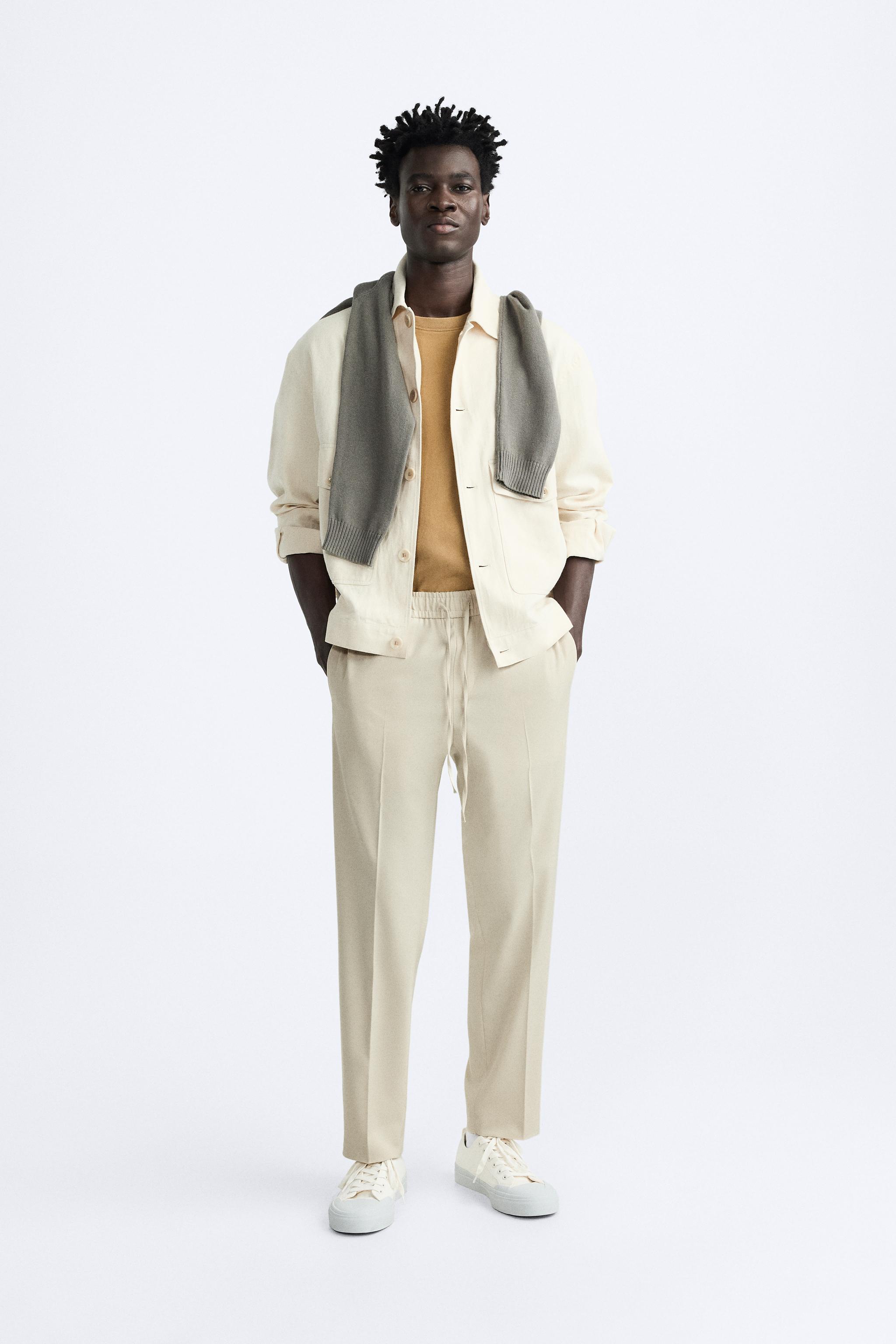 Men s Beige Trousers ZARA United Kingdom