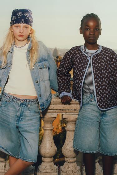 FLORAL PUFFER JACKET - Brown by Zara