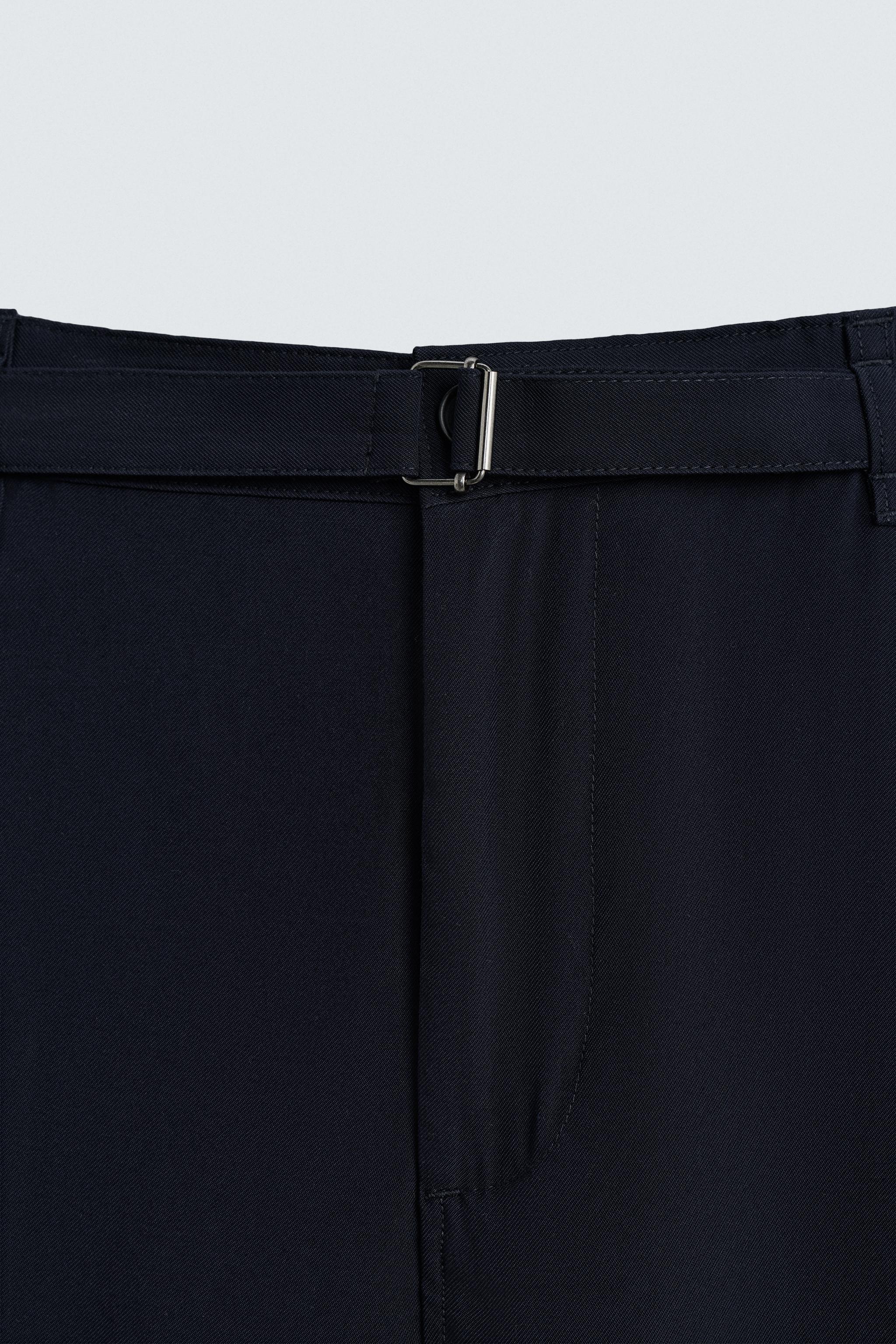 PANTALON COUPE DÉCONTRACTÉE CEINTURE