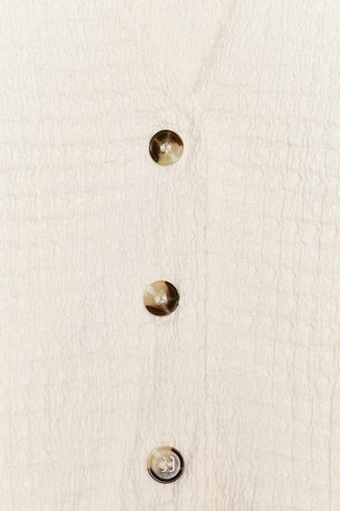 TEXTURED TOP - Ecru by Zara - Image 6