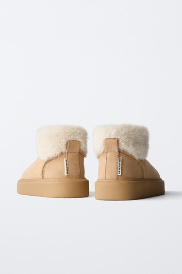 HELLO KITTY © SANRIO LINED ANKLE BOOTS - Brown by Zara - Image 4