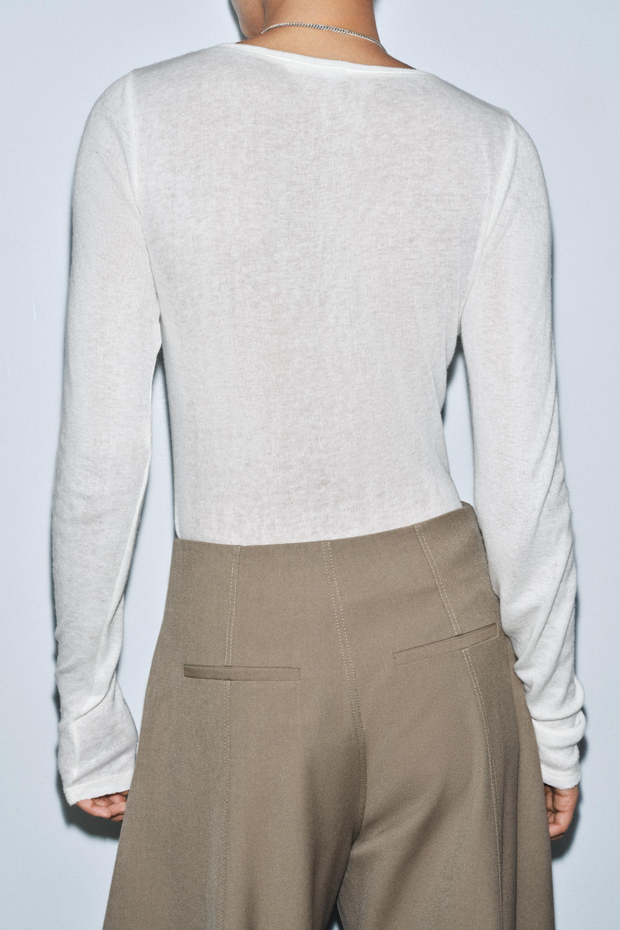 LONG SLEEVE T-SHIRT WITH WOOL
