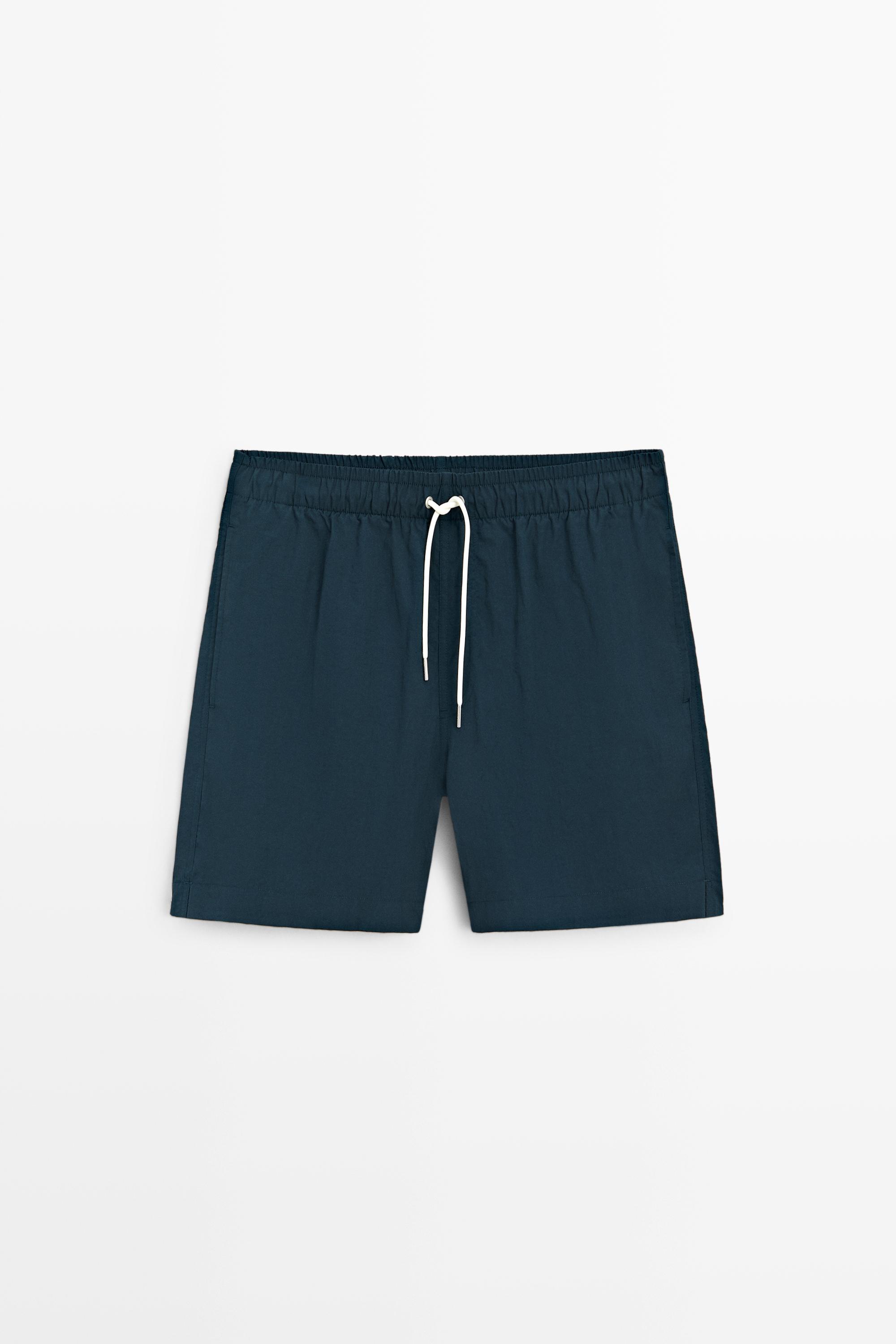 Plain swim trunks — Ocean blue