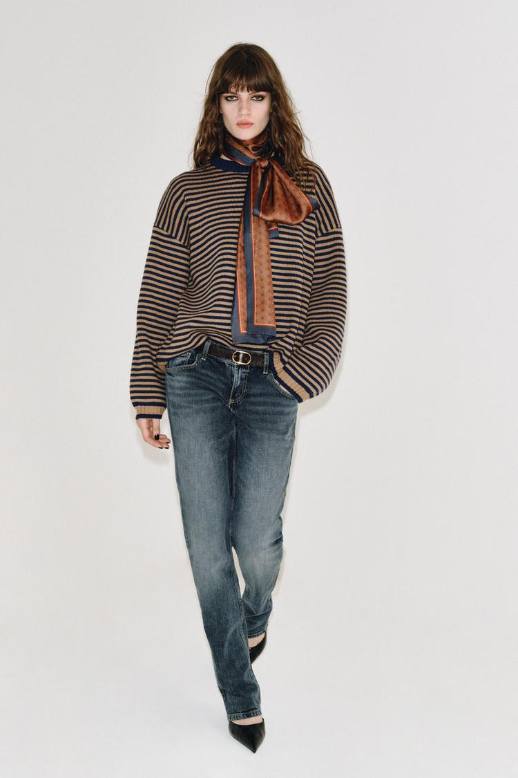 Jersey con lana oversize rayas