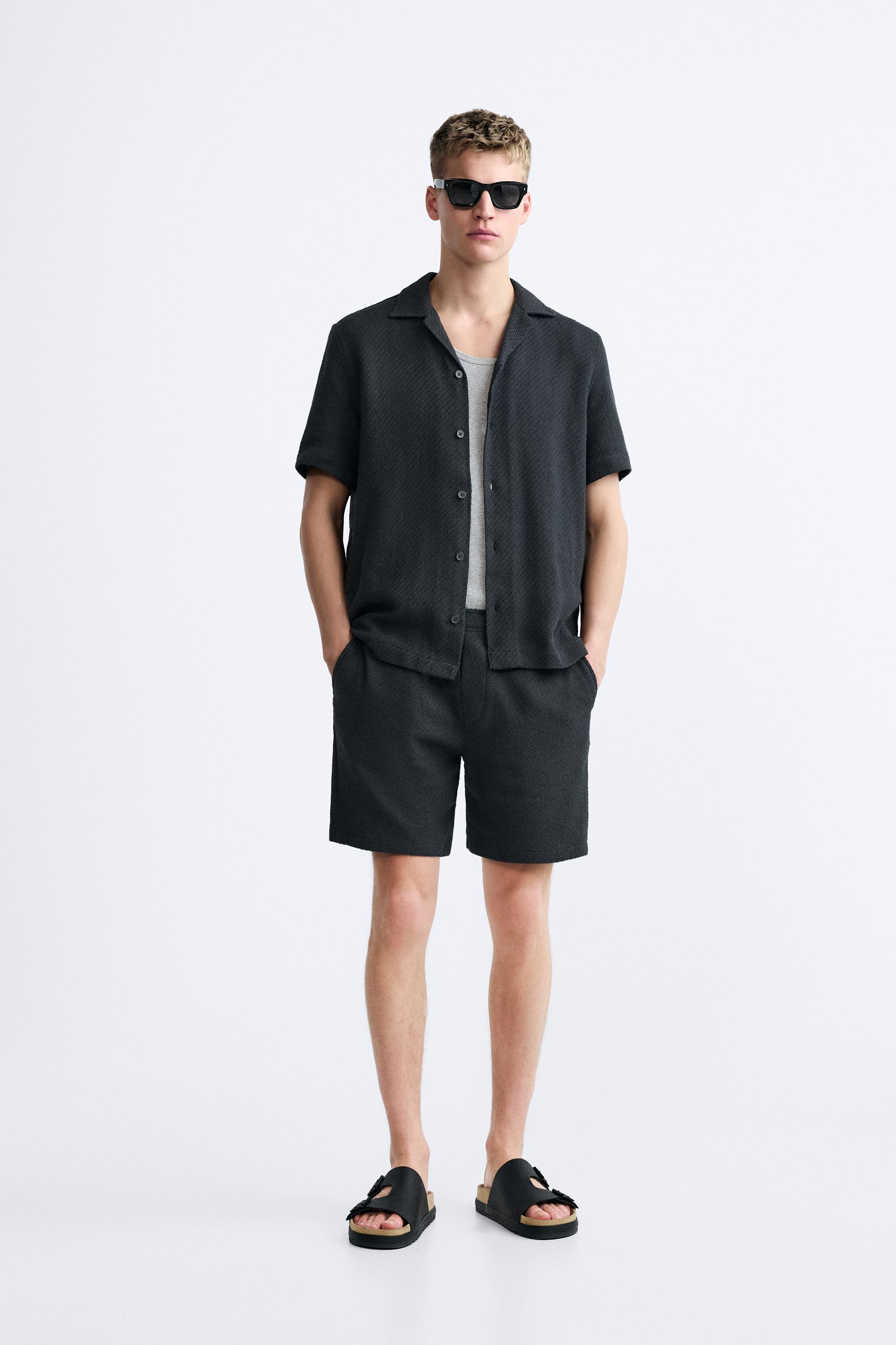 STRUCTURED SHORTS - Gray | ZARA United States